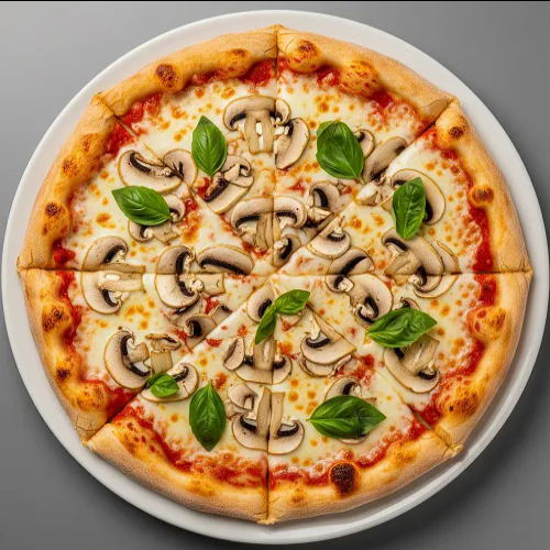 Cheese & Mushroom Pizza 